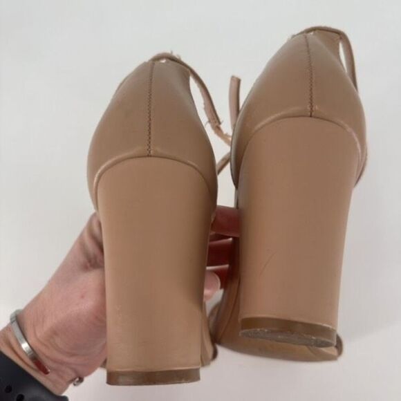 Kelly & Katie Hailee Nude Pump T Strap Sandals Size 8.5 - Picture 8 of 10